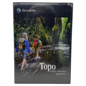 DeLorme Topo North America Version 10.0 PC GPS Mapping Software NEW SEALED